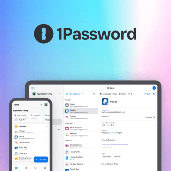1Password Pro 1 năm